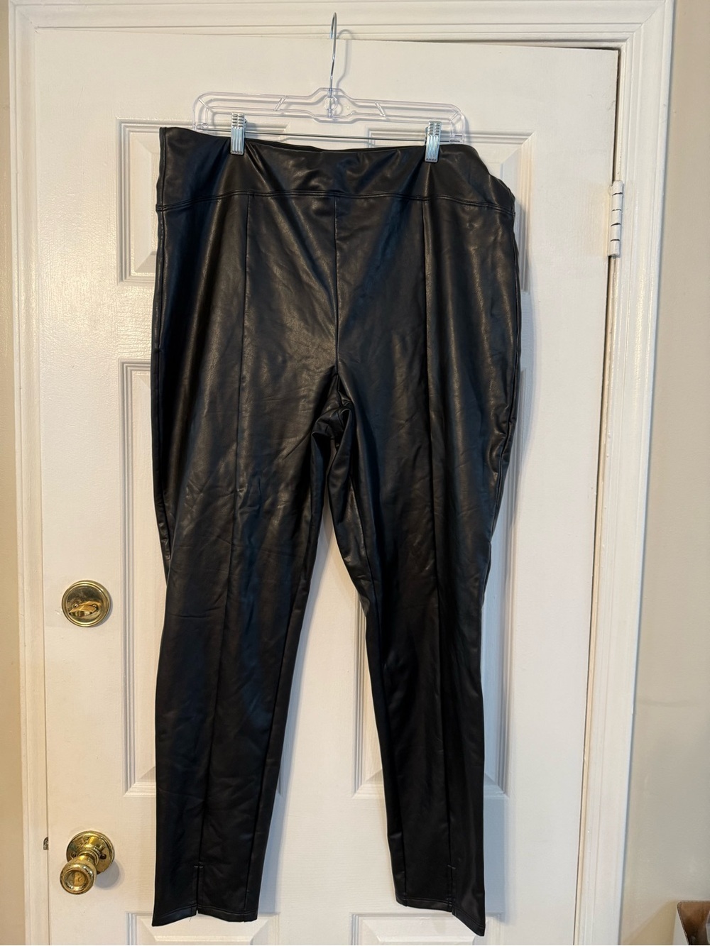 Express Black Faux Leather Leggings XL